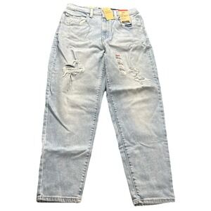 Levi's Silver Tab Mom Women's Jeans 30x27 High Waisted Tapered Leg